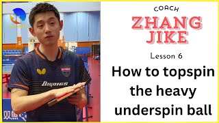 How to Topspin a Heavy Underspin Ball