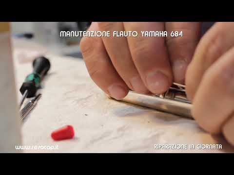 PULIZIA E MANUTENZIONE FLAUTO YAMAHA 684 ARGENTO, ROMA, RIPARAZIONE IN GIORNATA