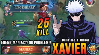 Download lagu Enemy MANIAC?! No Problem!! 25 Kills Xavier MVP 17.1 Points!! - Build Top 1 Global Xavier ~ MLBB mp3