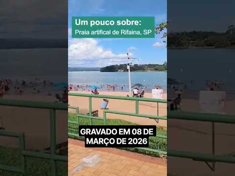Prévia do passeio sobre a praia artificial de Rifaina, SP - 08/03/2026 #Shorts