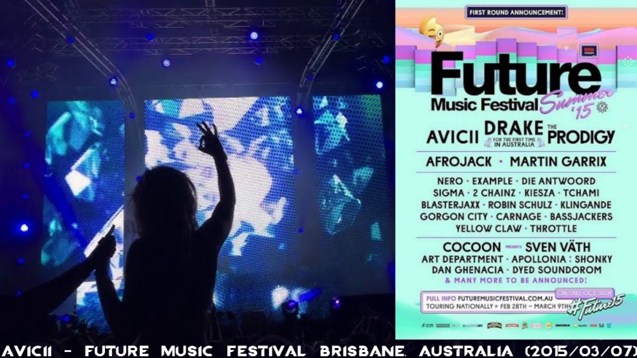 Avicii @ Stories World Tour, Future Music Festival Brisbane, Australia (2015/03/07)