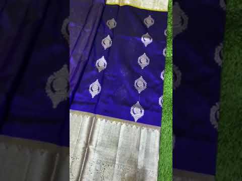 Navy blue and yellow pure venkatagiri silk sarees online |handloom venkatagiri sarees