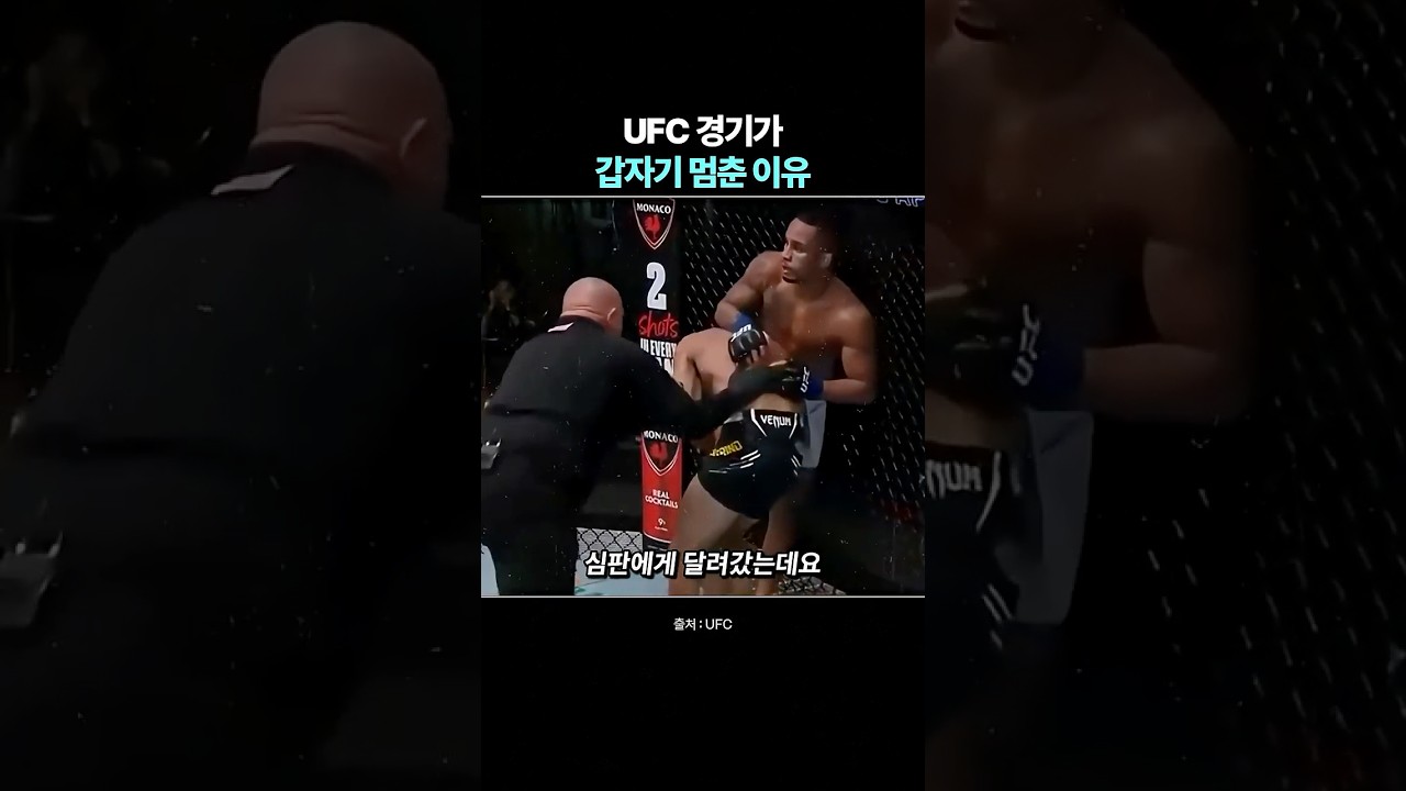UFC 경기가 갑자기 멈춘 이유 #shorts