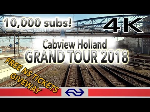 4 GRATIS NS DAGKAARTEN verloot door CABVIEW grand tour of HOLLAND 10,000 subs! 2018