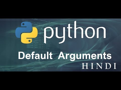 Python Tutorial 14 Default Arguments हिन्दी