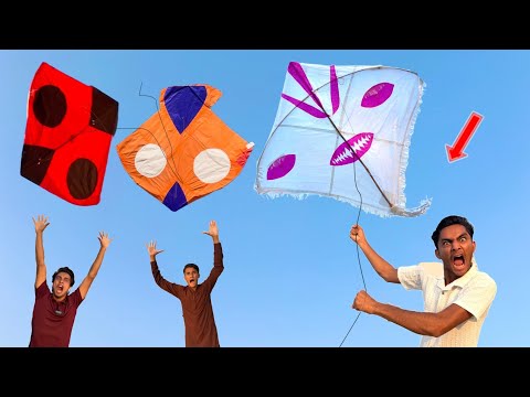 Eyes Cutting Big Pari Catch With Small Kite | Pari Kite Flying 
