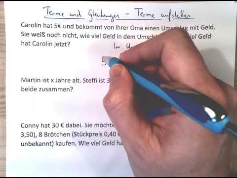 Terme und Gleichungen - Terme aufstellen
