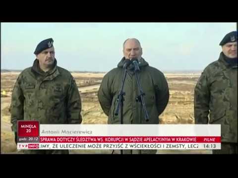 Szef MON Antoni Macierewicz podsumował ćwiczenia Borsuk 2017
