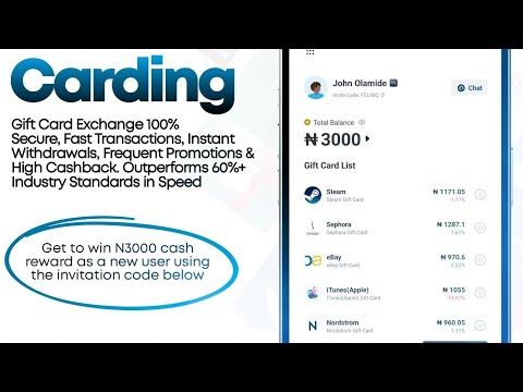 Carding Gift Card App (SELL Gift Card) | How to Use Carding Gift Card App in Nigeria 