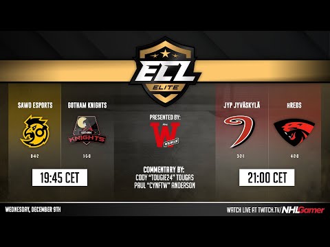 SAWO Esports vs Gotham Knights & Jyp Jyväskylä vs hREDS - ECL 11 (Elite) | NHL 21 EASHL 6s