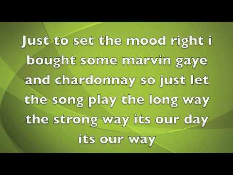 Marvin Gaye and Chardonnay LYRICS ON SCREEN Big Sean feat. Kanye & Roscoe (dirty)