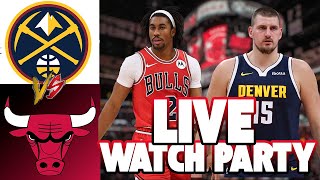 BULLS vs NUGGETS LIVE 🔴 Can Chicago Shock Denver in Mile High?! | Watch Party 🏀🔥