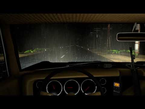 Zombie Apocalypse | Escape Car Sounds & Rain Ambience | ASMR