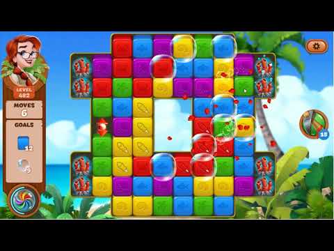 Lost Island Blast Adventure Level 482 - No Boosters