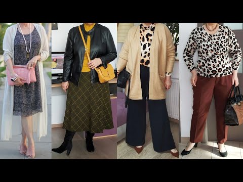 MODA PARA SEÑORAS DE 60 70 AÑOS /ATUENDOS MODERNOS PARA MUJERES MADURAS