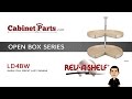 Rev-A-Shelf LD4BW Pie Cut Lazy Susan
