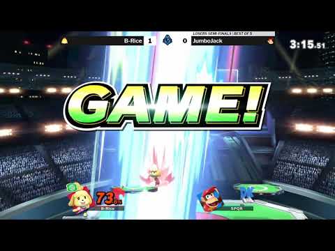 PS 35 SSBU Losers Finals - B-Rice (Isabelle) vs JumboJack (Diddy Kong)