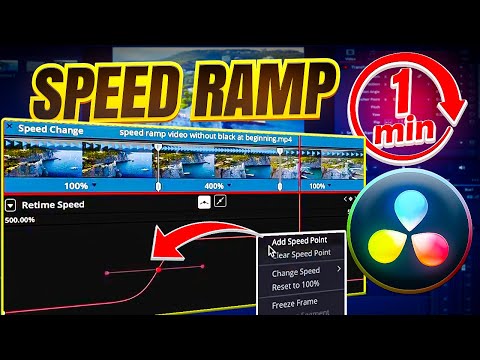 60 SECONDS! | How to SPEED RAMP in DaVinci Resolve 18