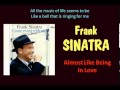 Almost Like Being In Love Frank Sinatra Lyrics