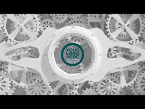 Intro Maker with a 3D Animation of Clockwork Gears