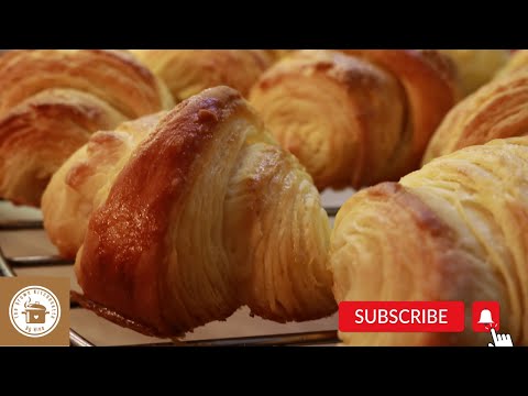 How to make croissants at home | Flaky butter croissants recipe | Best croissants ever