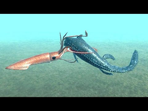 COLLOSAL SQUID vs MOSASAURUS - Animal Revolt Battle Simulator