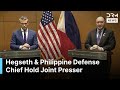 FULL MEETING Hegseth Meets Philippine Defense Chief Gibo Teodoro At ASEAN Summit AC1B