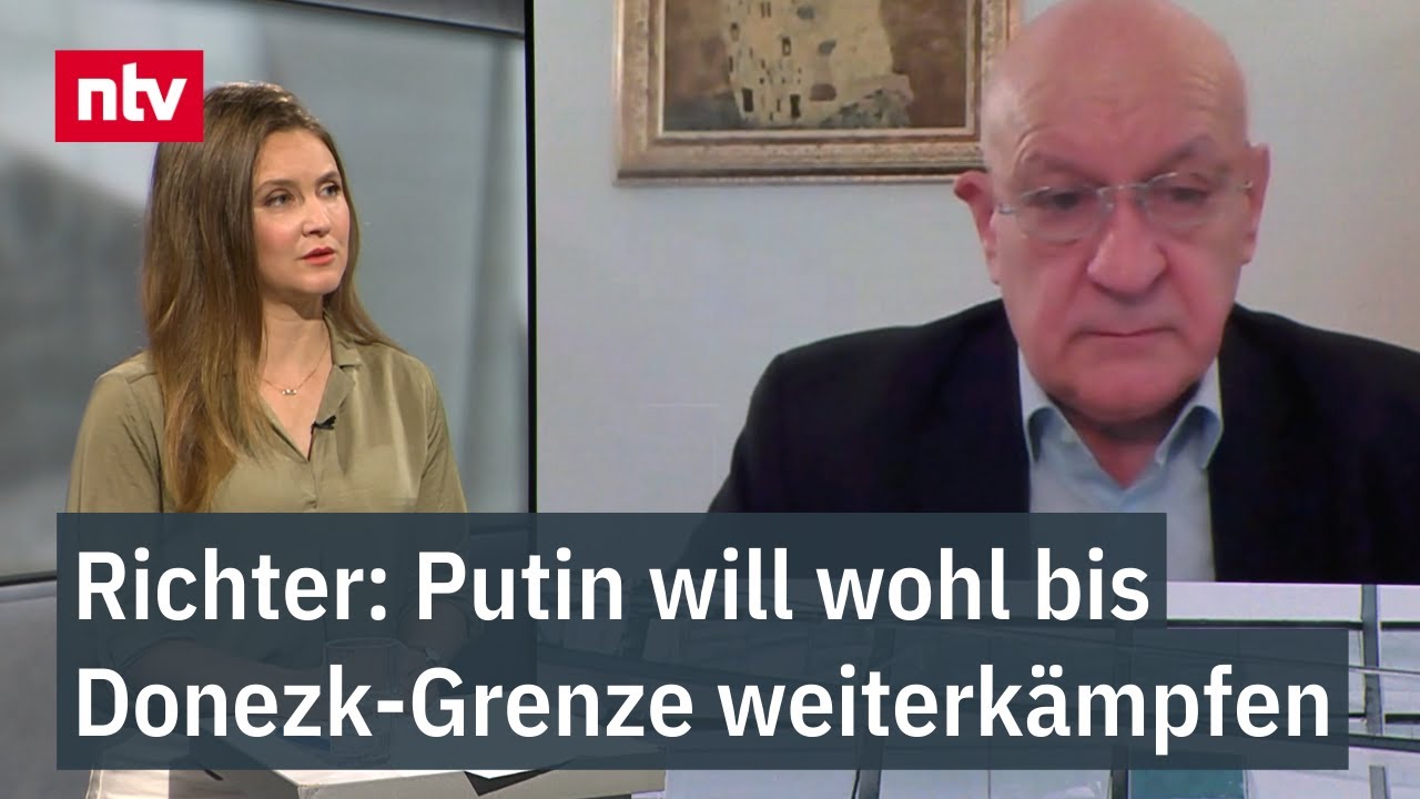 Oberst a.D. Richter: Putin will wohl bis Donezk-Grenze weiterkämpfen