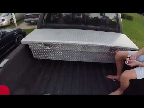 How to Install a Tool Box on a Pick-em-up Truck.