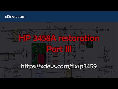 Restoring destroyed HP 3458A DMM : Part III