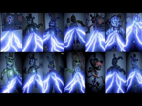 FNAF AR | ALL ANIMATRONIC CHARGES & DECLOAKS + DEATH ANIMATIONS | Five Nights at Freddy’s AR