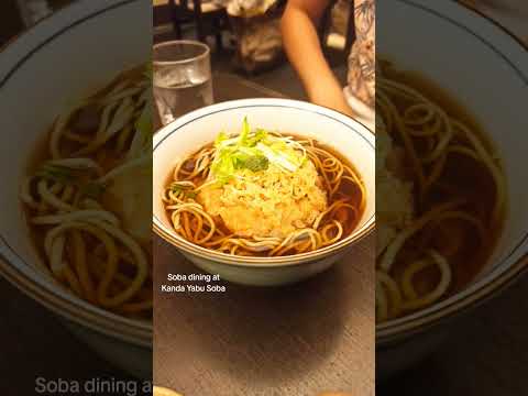 Soba jantando no Kanda Yabu Soba no Chiyoda Tokyo #soba #tempura #coldsoba #chiyoda #tokyo #dinner