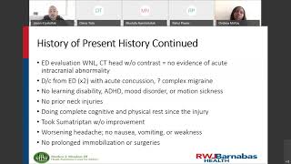 Sports Medicine Grand Rounds: Concussion and Facial Hypoesthesia