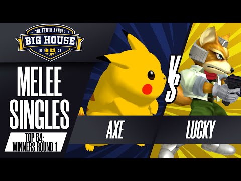 Axe vs Lucky - Melee Singles Top 64: WR1 - The Big House 10 | Pikachu vs Fox