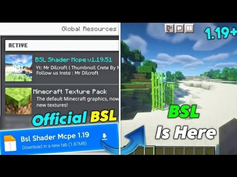 Ds B-LY - Original BSL Shader for Minecraft 1.19+ || Bsl In Mcpe