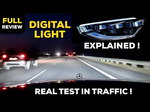 2021 Mercedes S Class AMG NEW DIGITAL LIGHT Explained Real TEST In TRAFFIC The Best Lights?!