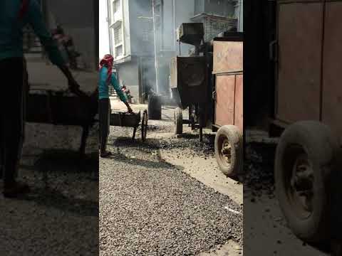 Road making pitch machine #Shorts