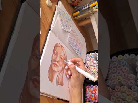 Χρωματίζοντας το ίδιο σκίτσο με μαρκαδόρους με βάση το αλκοόλ και με ακρυλικούς μαρκαδόρους part 1