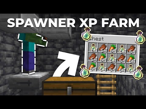 Easiest Zombie/Skeleton Spawner XP Farm for Minecraft 1.20