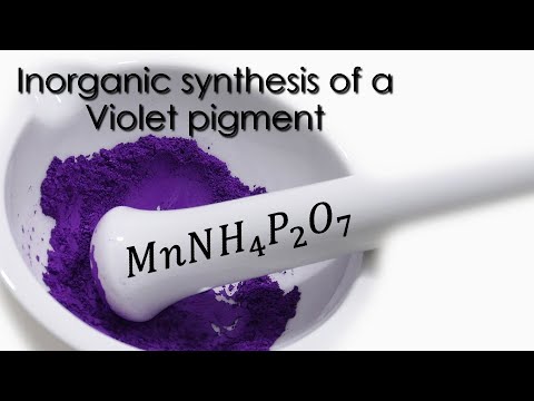 Pigment inorganic synthesis. Manganese violet 💜🎨