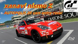 GTスポーツ/AUTO POLIS　XANAVI  NISMO Z　20台エントリーカスタムレース！