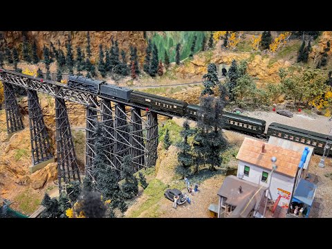 Beautiful Model Railroad HO Scale Gauge Train Layout at The Colorado Model Railroad Museum