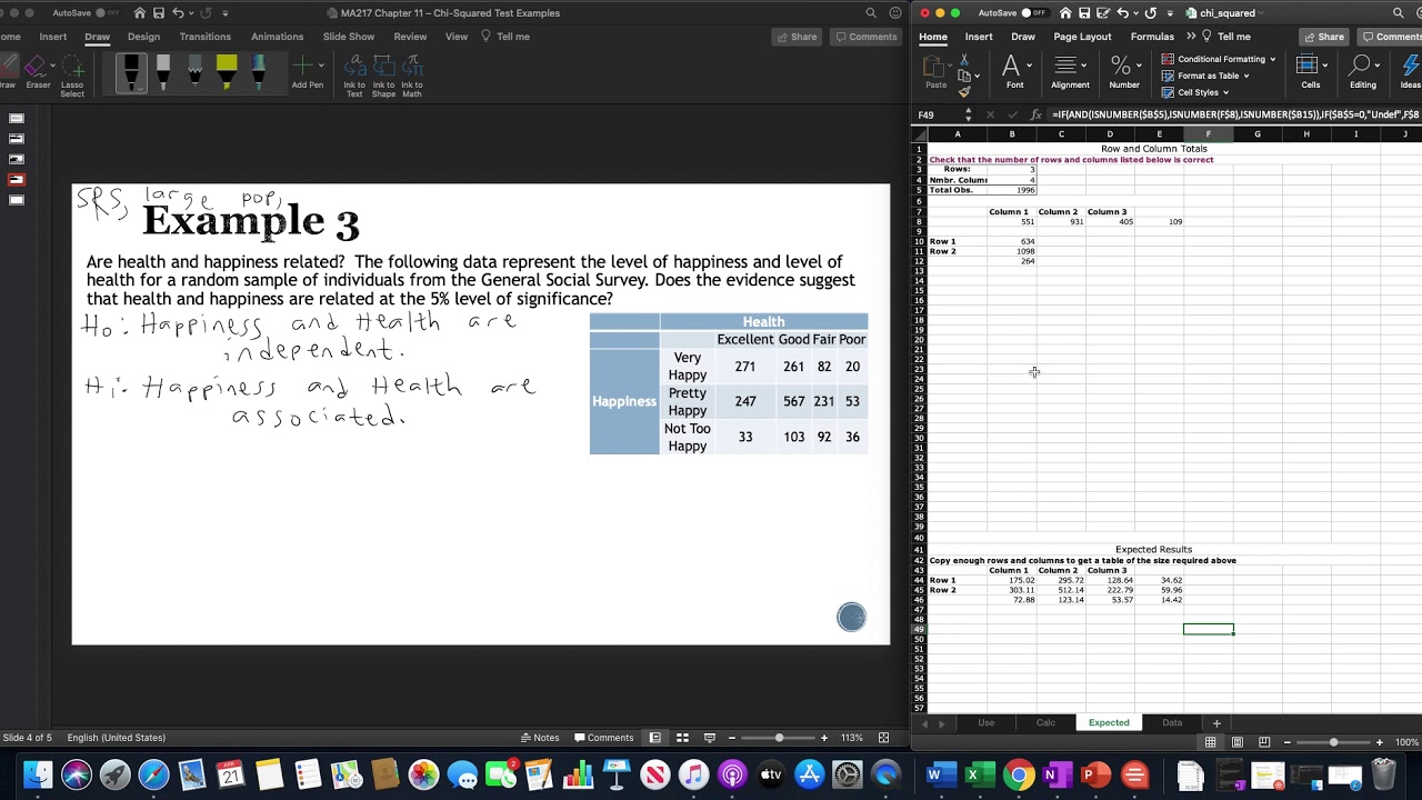 Chapter 11 Example 3 - Chi-Squared Test
