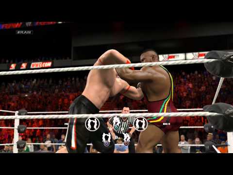 WWE 2K15 PS4 My Career Mode Year 5 WWE RAW WHC Defense HQ VS Big E Langston