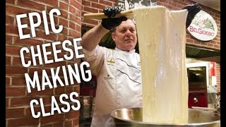 【HOW TO MAKE MOZZARELLA CHEESE】イタリア人シェフに習うモッツアレラチーズの作り方！Epic cheese pull at Keste Pizza