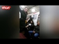 Ballerina Training On The Subway