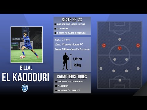 Billal EL KADDOURI 22/23 - Chamois Niortais FC
