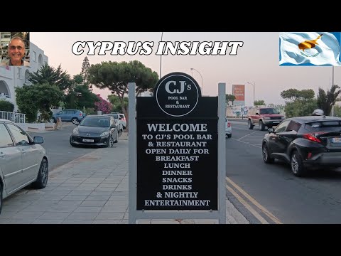 CJ's Bar and Restaurant at Andreotis Apartments, Protaras Cyprus. #delish