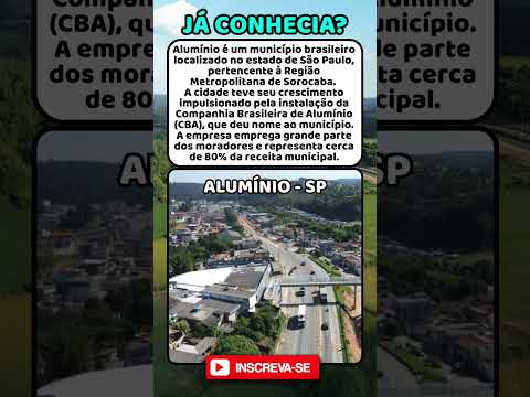 Conheça Alumínio, um município do estado de São Paulo  #brasil