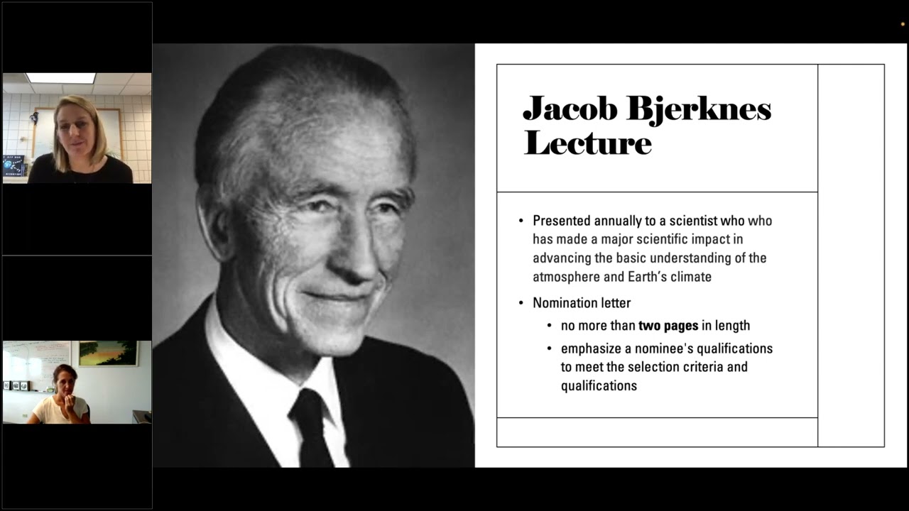 Atmospheric Sciences Webinar: Atmospheric Sciences Section Awards